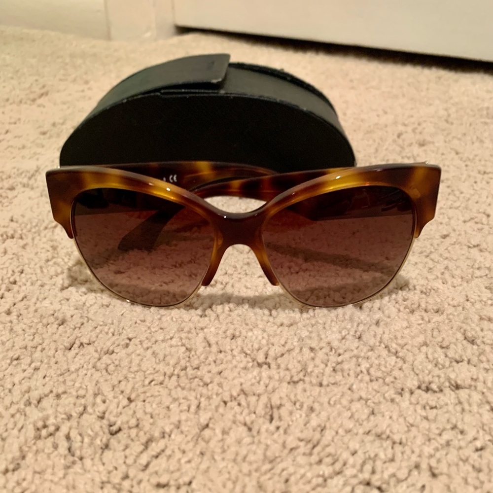 PRADA cat eye tortoise sunglasses